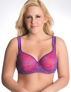 Plus size luxury lace balconette bra