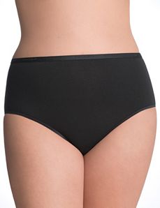Comfy plus size Stretch cotton high leg panty