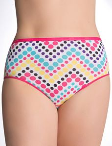 Comfy plus size Stretch cotton high leg panty