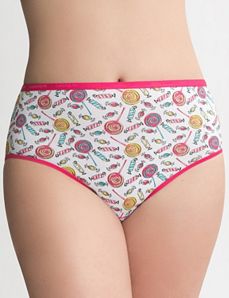 Sassy cotton high leg panty