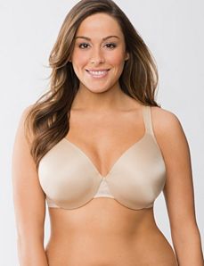 Smooth satin full coverage bra