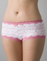 Novelty print hotshort panty by Cacique