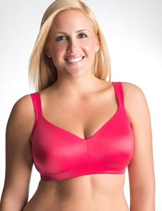 Smooth satin no-wire bra