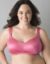 Smooth satin nowire, wirefree plus size bra