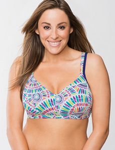 Smooth satin nowire, wirefree plus size bra