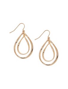 Double teardrop earrings by Lane Bryant