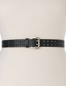 Plus sized classic double-prong belt