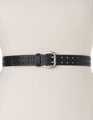 Plus sized classic double-prong belt