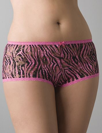 All-over lace boyshort panty by Cacique