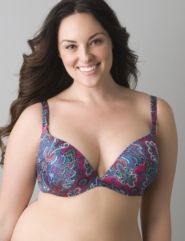 Sateen convertible plunge bra