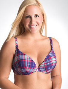 Cushion comfort plunge bra