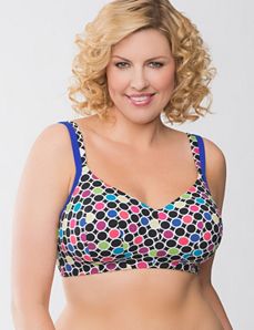 Plus Size cotton molded no wire bra