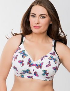 Cotton molded no-wire bra