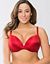 Sateen push up plunge bra in plus sizes
