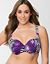 Plus size sateen cushioned balconette bra