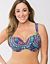 Plus size sateen cushioned balconette bra