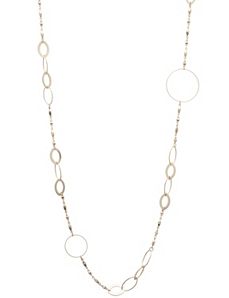 Silvertone link necklace by Lane Bryant