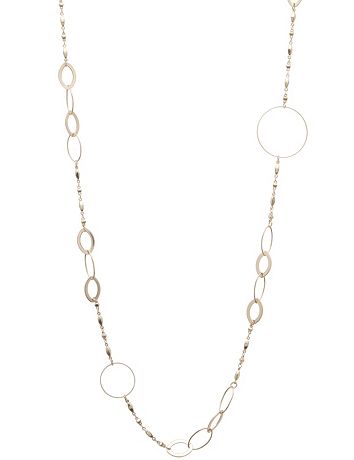 Silvertone link necklace by Lane Bryant