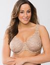 Plus size luxury lace full coverage bra