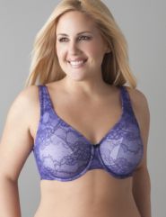 Plus size luxury lace full coverage bra
