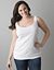 Plus size slub band bottom tank top