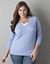 V-neck cable knit sweater by Lane Bryant