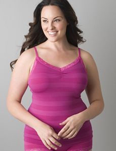 Shadow stripe seamless cami by Cacique