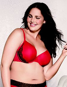 Sparkle lace smooth t-shirt bra by Cacique