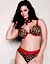 Solid & animal print reversible plunge by Cacique