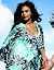 Tropical zebra swim cover up dress
