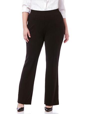 Crepe Knit Bootcut Pant | Catherines