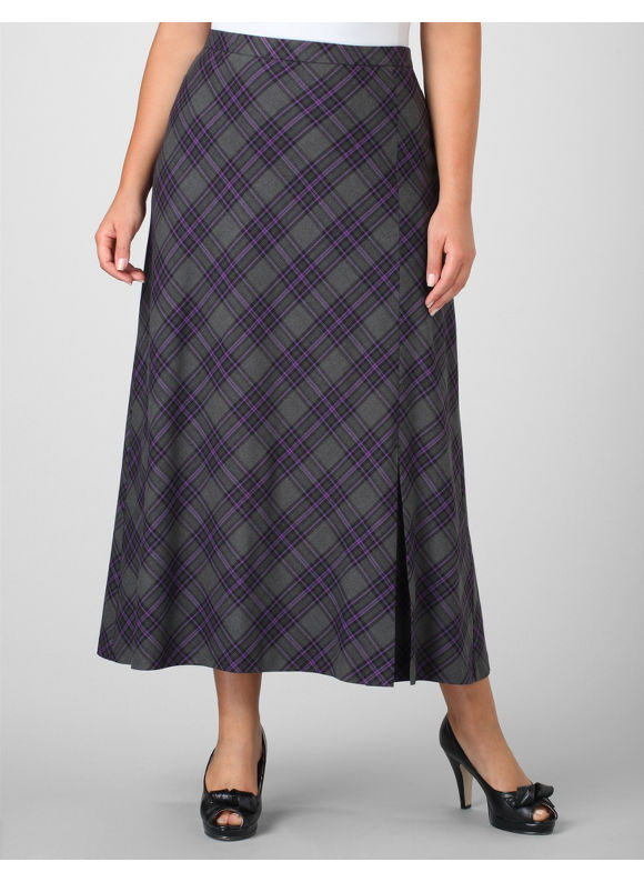 Plus Size Plaid Skirt | Deartha Women's Plus Size| Everything Plus Size!