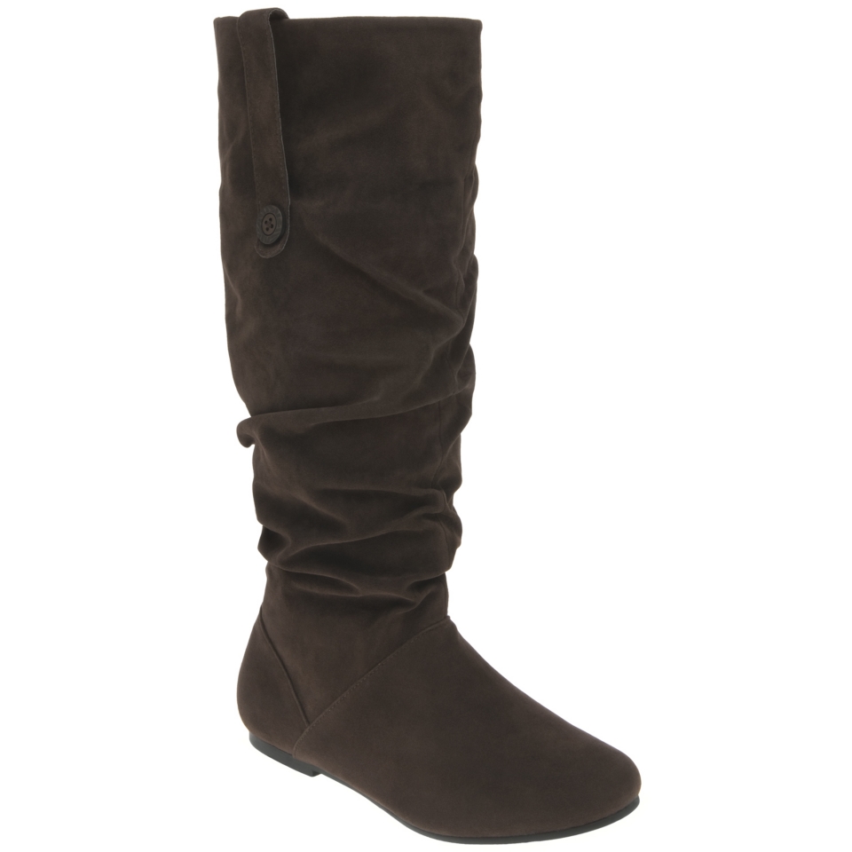 LANE BRYANT   Faux suede slouch boot  