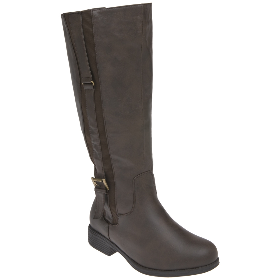 LANE BRYANT   Buckled strap riding boot  