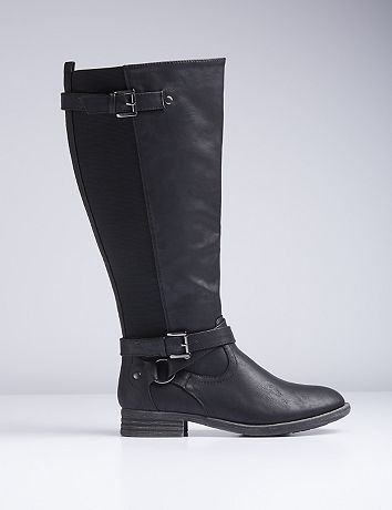 Buckle Harness Riding Boot | Lane Bryant