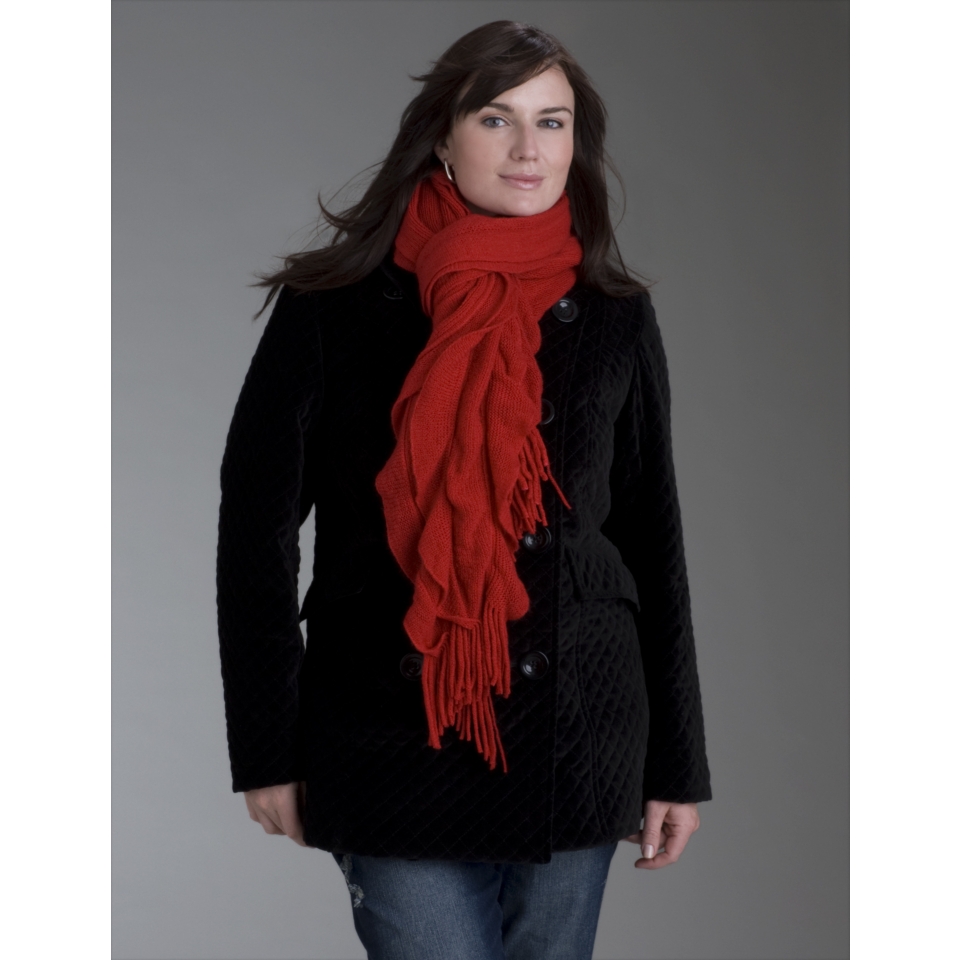 LANE BRYANT   Ruffled knit scarf  