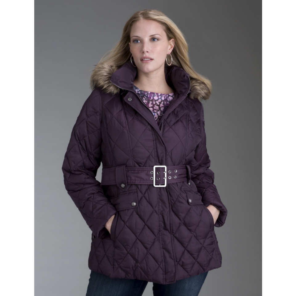 LANE BRYANT   Quilted hooded coat  