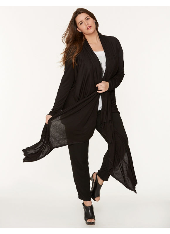 Lane Bryant Plus Size Snap & wrap cozy top by DKNY JEANS     Womens Size 2X,