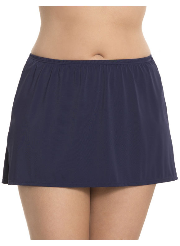 Lane Bryant Plus Size COCOS SWIM solid swim skirt     Womens Size 18, New Navy