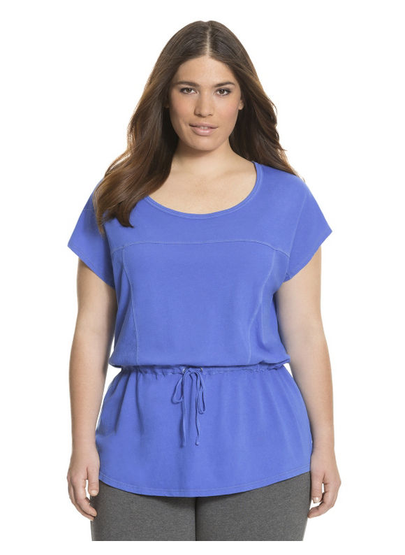 Lane Bryant Plus Size Drop waist tunic     Womens Size 14/16, Blueberry