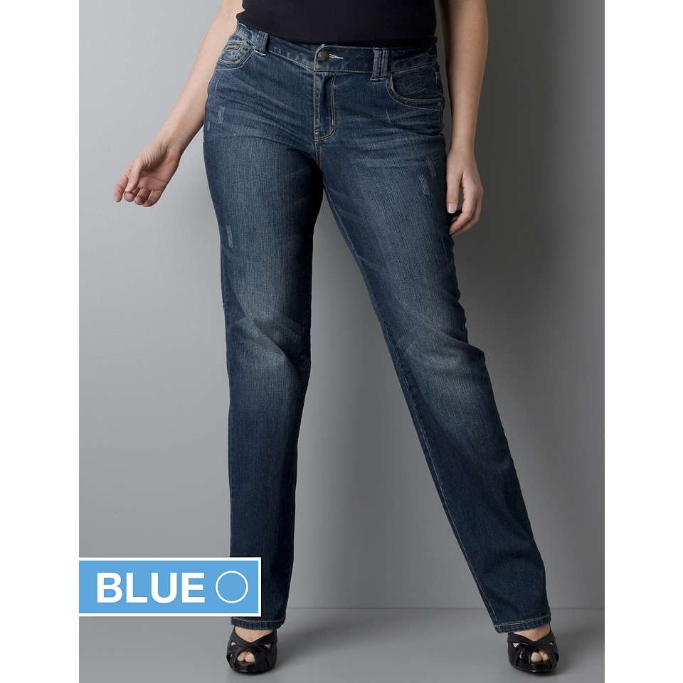 Simply Straight plus size jeans with Right Fit Technology  Lane 
