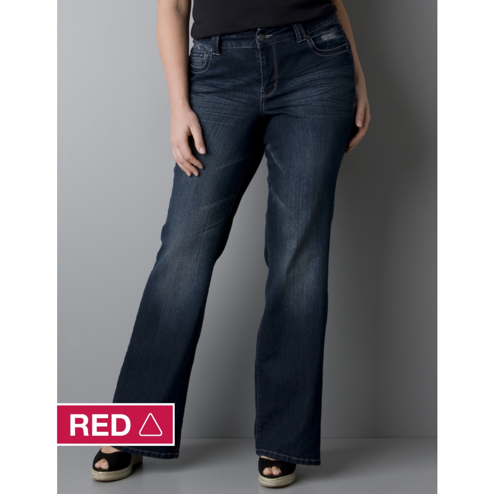 LANE BRYANT   Lightly Flared jean with Right Fit Technology customer 