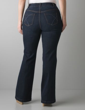 Flare jean with T3 Tighter Tummy Technology | Lane Bryant