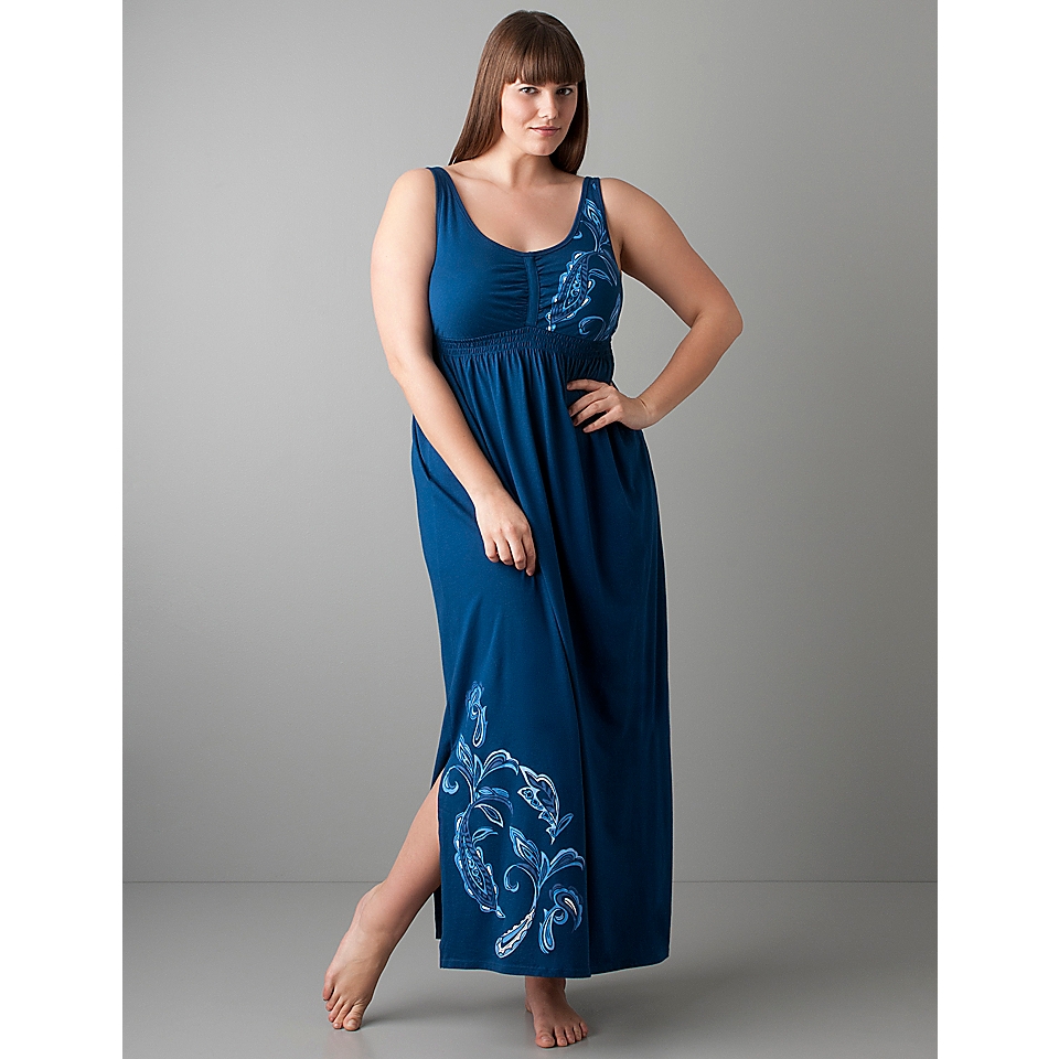 Plus size maxi dress night gown by Cacique  Cacique Intimates
