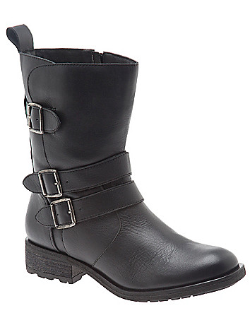Wide Width Moto Ankle Boot by Lane Bryant | Lane Bryant