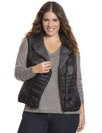Packable quilted vest by Lane Bryant | Lane Bryant
