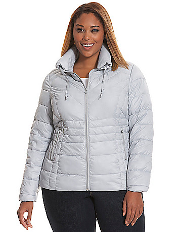 Plus size packable puffer jacket by Lane Bryant | Lane Bryant